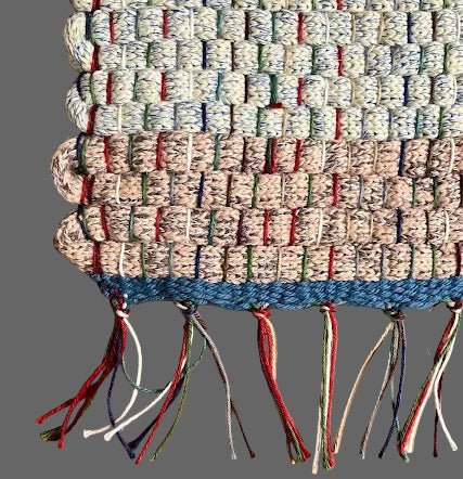 Heavyweight Loom-woven Knitted Cord Runner - Deep Purple (73" x 25") #43