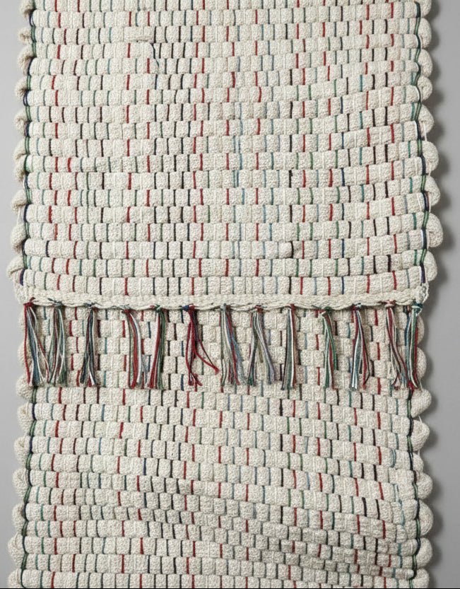 Heavyweight Loom-Woven Knitted Cord Runner - Statement Piece (81.5" x 32.5")  #45