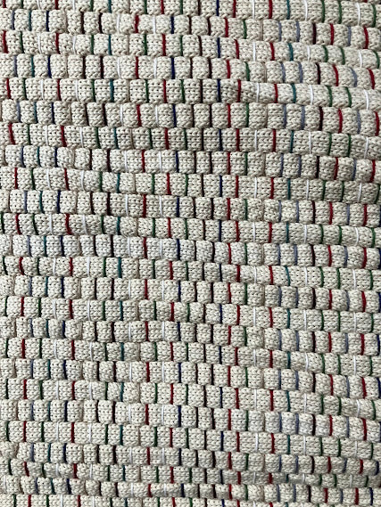 Heavyweight Loom-Woven Knitted Cord Runner - Statement Piece (81.5" x 32.5")  #45